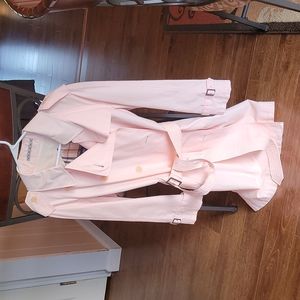 Burberry pink trench coat